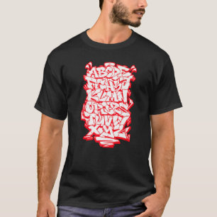 Graffiti Alphabet Hip Hop Street Wildstyle Letteri T-Shirt