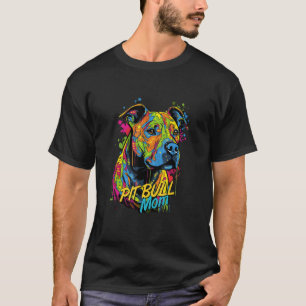 Graffiti American Pit Bull Terrier Mum Mural Pit B T-Shirt