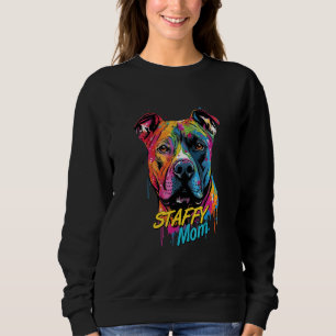 Graffiti American Staffordshire Terrier Mom Staffy Sweatshirt