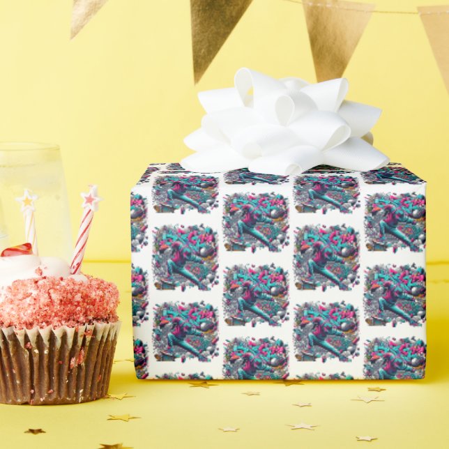 Graffiti and Street Art Wrapping Paper (Birthday Party)