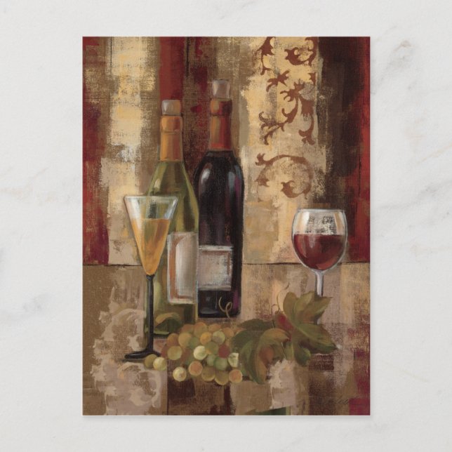 Graffiti and Wine Postcard (Front)