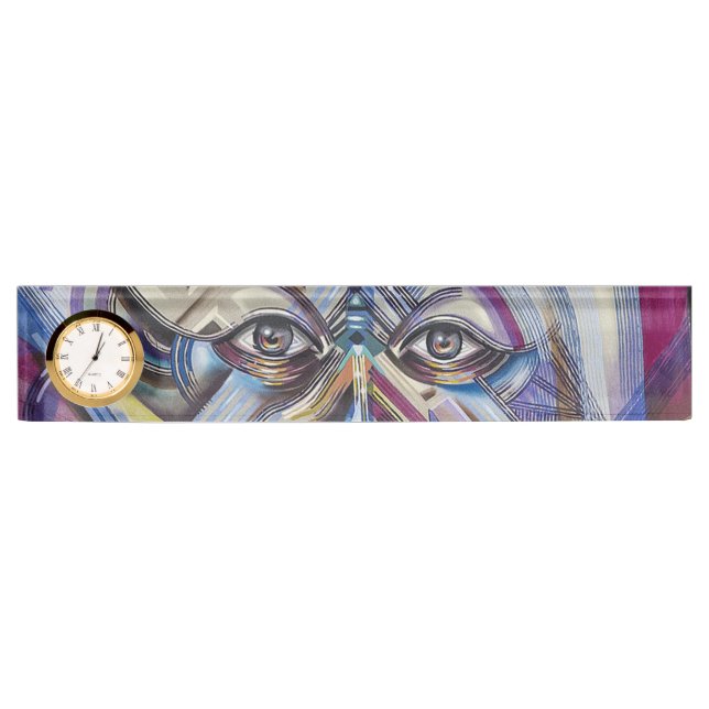 Graffiti Art Eyes Nameplate (Front)