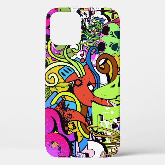 Graffiti Art: Hip-Hop Style Background Case-Mate iPhone Case (Back)