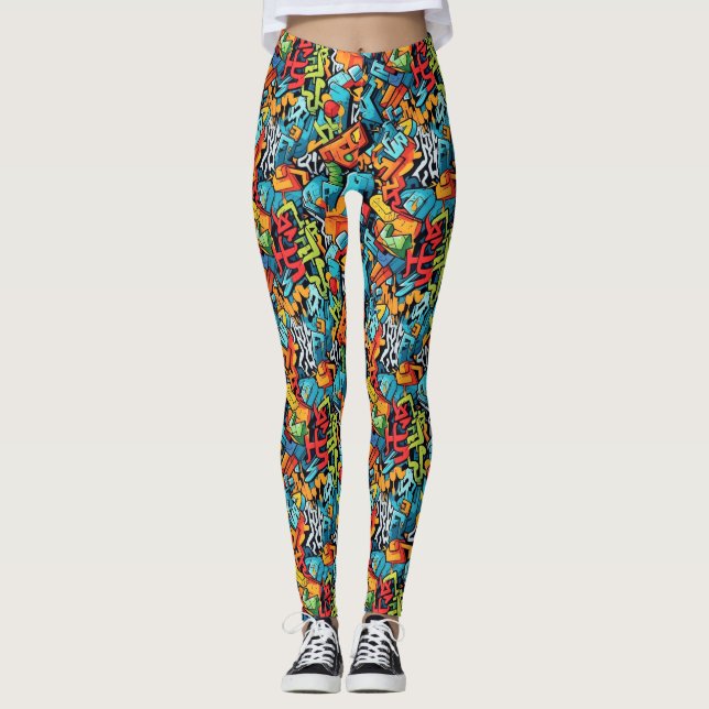 Graffiti Art Leggings (Front)