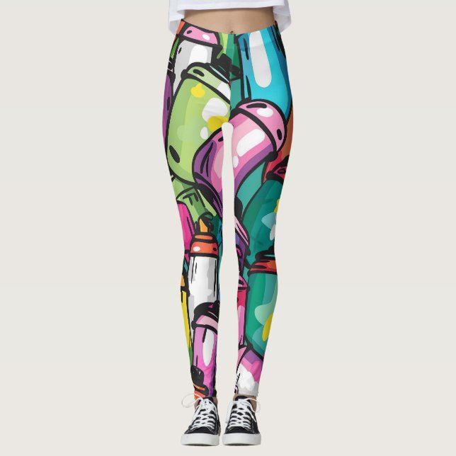 Graffiti Art Leggings (Front)