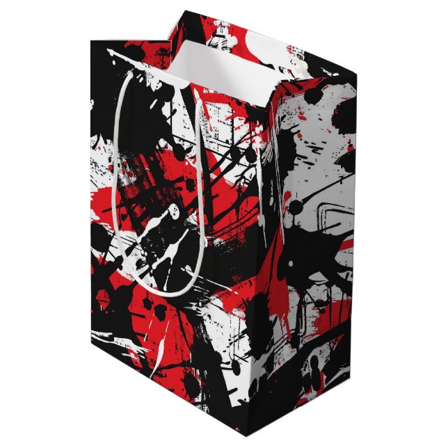 Graffiti Art Medium Gift Bag (Back Angled)