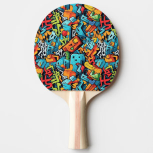 Graffiti Art Ping Pong Paddle