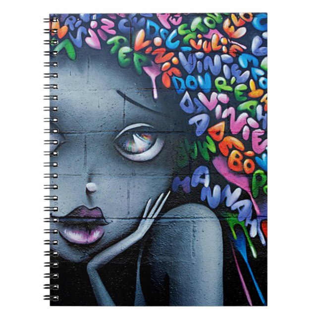 Graffiti Art Spiral Notebook (Front)