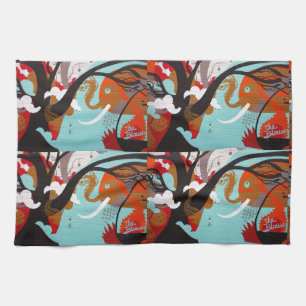Graffiti Art Tea Towel