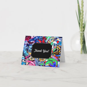 Graffiti Art Thank You Card