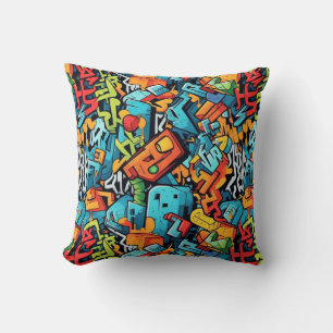 Graffiti Art Throw Pillow