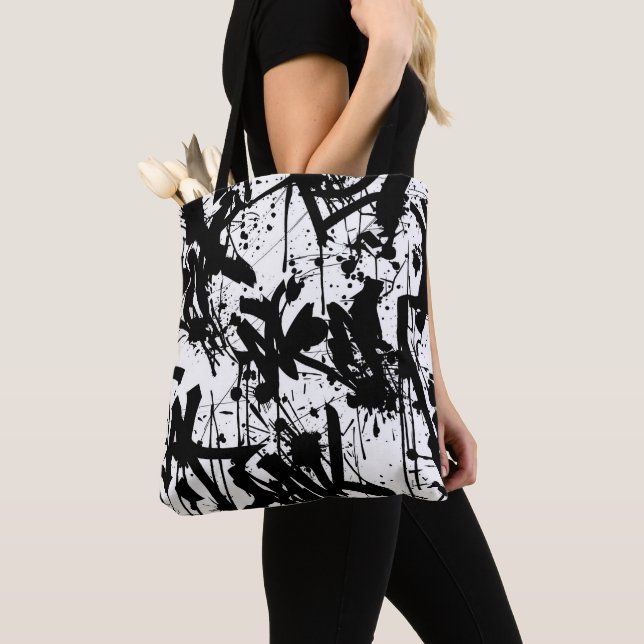 Graffiti Art Tote Bag (Close Up)