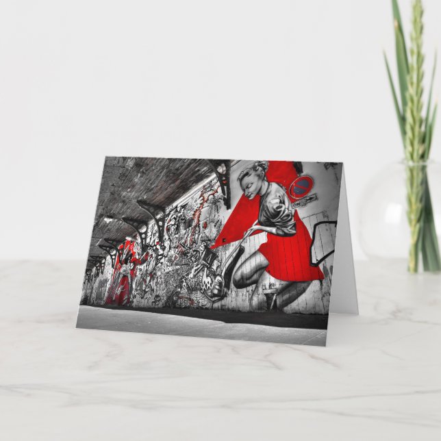 Graffiti Artist Art Greeting Card (Front)