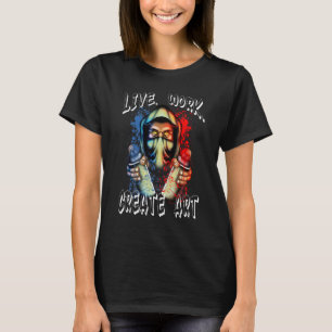 Graffiti Artist With Spray Cans Tagger Street Art T-Shirt