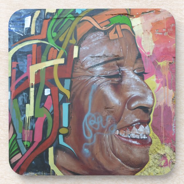 Graffiti Artwork Face Coaster (Front)