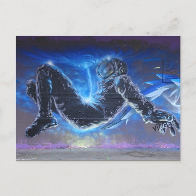 Graffiti Astronaut Postcard (Front)