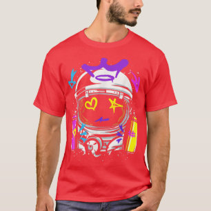 Graffiti Astronaut Spray Paint Street Art Drawing  T-Shirt