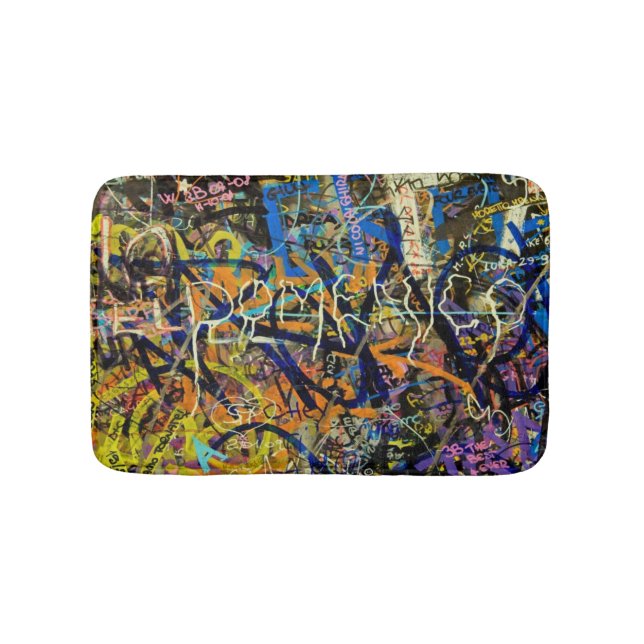 Graffiti Background Bath Mat (Front)