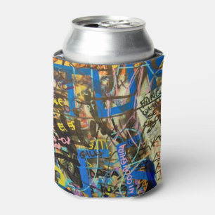Graffiti Background Can Cooler