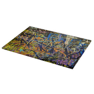 Graffiti Background Cutting Board
