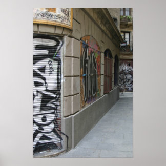 Graffiti - Barcelona Poster