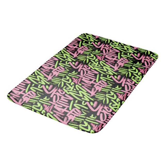 Graffiti Bath Mat (Angled)