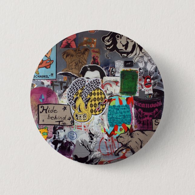 Graffiti, Berlin, Germany 6 Cm Round Badge (Front)