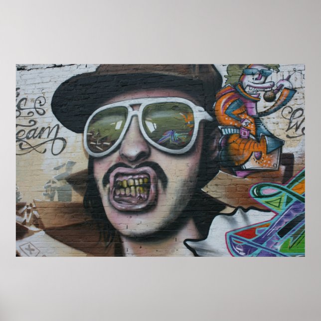 Graffiti, Berlin, Germany Poster (Front)