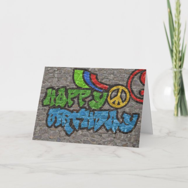 Graffiti Birthday Card (Front)
