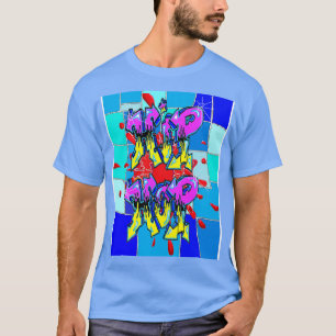 Graffiti Blues Hip Hop by LEG 1 T-Shirt
