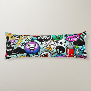 Graffiti body cushion