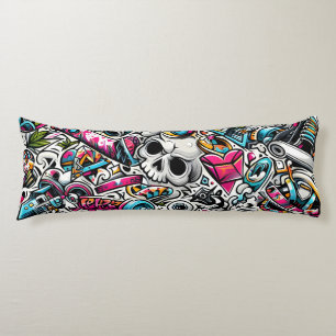 Graffiti body cushion