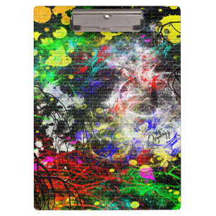 Graffiti Brick Wall Clipboard