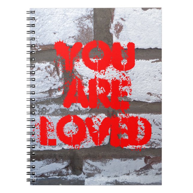 Graffiti Bricks Spiral Notebook (Front)