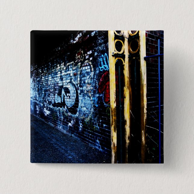 Graffiti by Night 15 Cm Square Badge (Front)