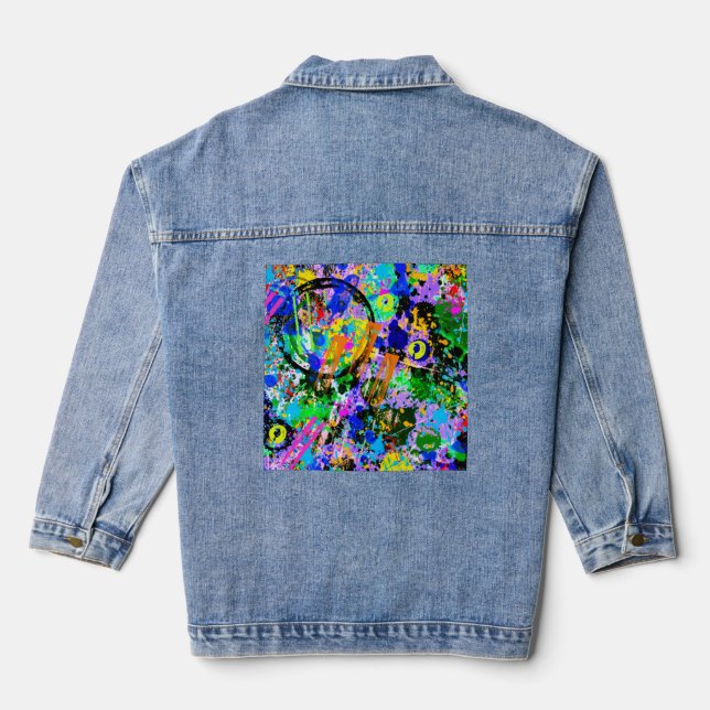 Graffiti Carnival 2 Denim Jacket (Back)
