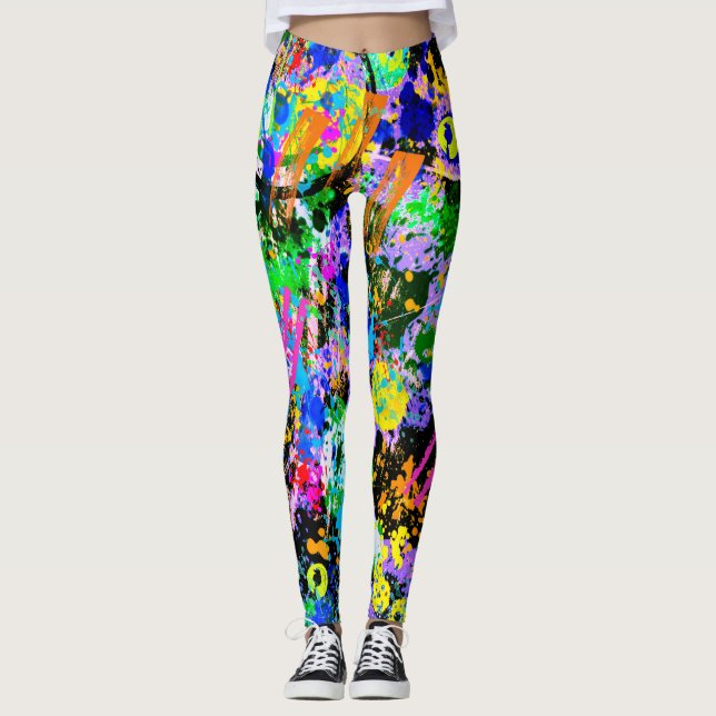 Graffiti Carnival Leggings (Front)