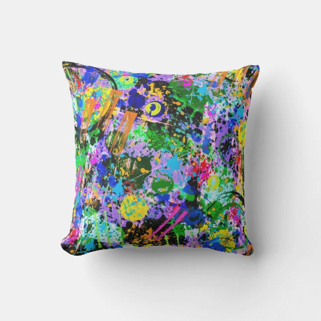 Graffiti Carnival Outdoor Cushion (Front)