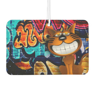 Graffiti Cat Car Air Freshener