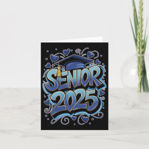 Graffiti Cl Of 2025 Senior 2025 Graduation Back To Card