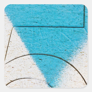 Graffiti close-ups square sticker