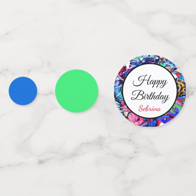 Graffiti  confetti (Backs)