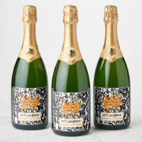 Graffiti Crown Orange Let's celebrate Birthday