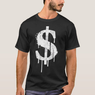 Graffiti Dollar Bill Dollar Sign $ Urban Style Mon T-Shirt