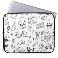 Graffiti Doodles: Punk Music Scribble