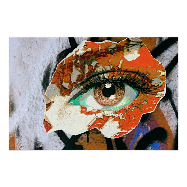 Graffiti Eye Art Poster (Front)