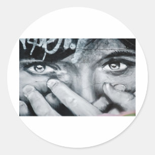 Graffiti Eye Classic Round Sticker