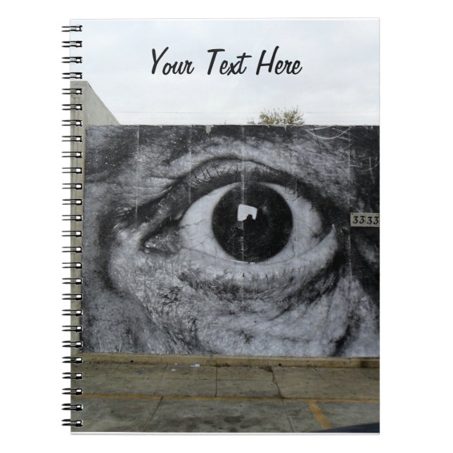 Graffiti Eye Spiral Notebook (Front)