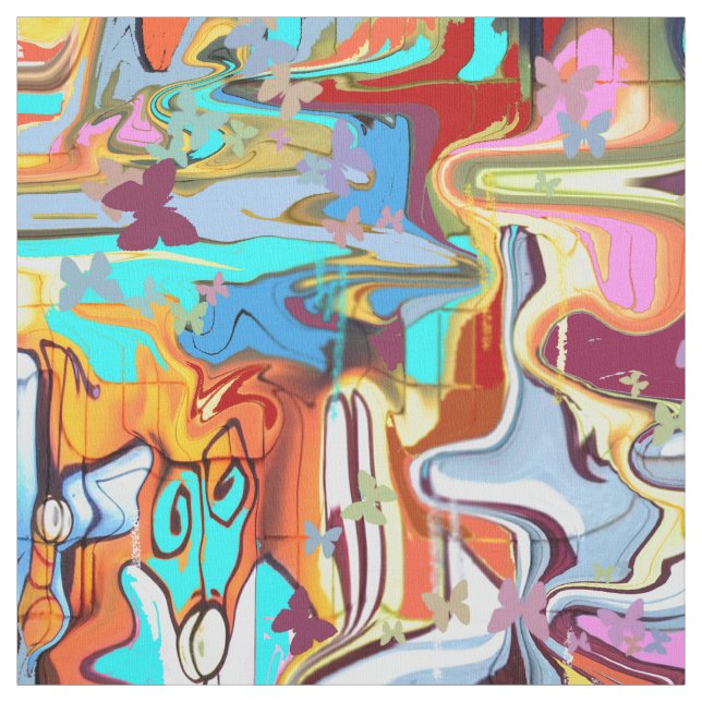 Graffiti Fabric (Swatch)