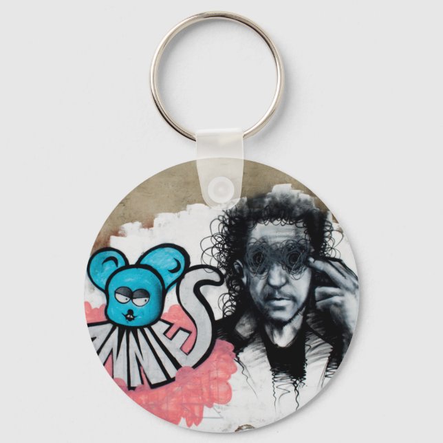 Graffiti Farbfotografie Acryl  Key Ring (Front)